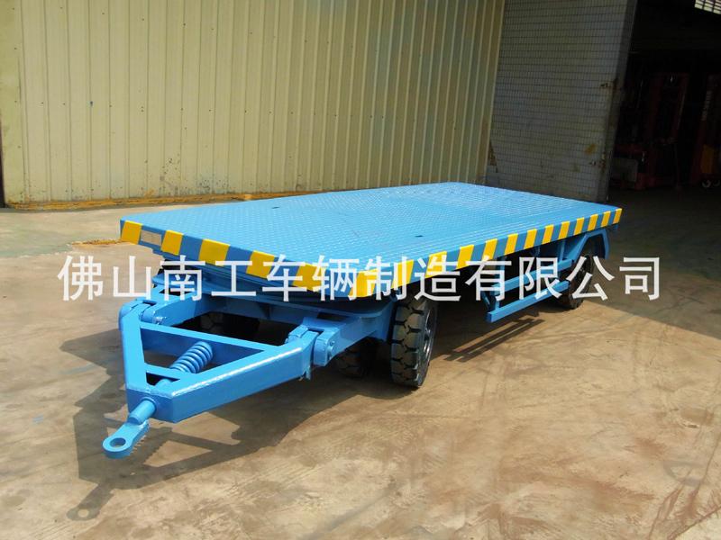 叉车牵引工业平板车 工厂车间周转用10吨安博（中国）